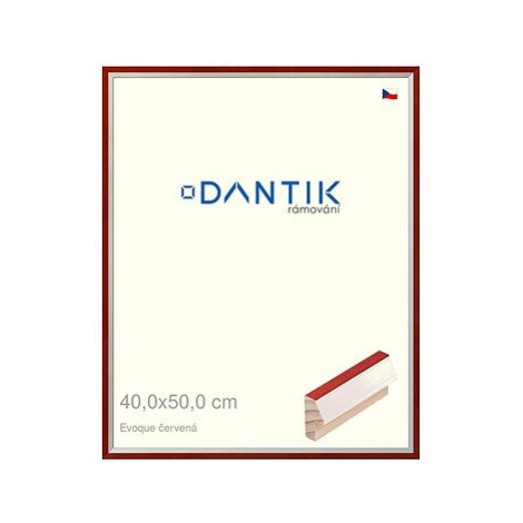 DANTIK rámeček 40 × 50, EVOQUE červený plexi čiré