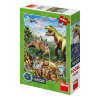 Svět dinosaurů 100XL neon puzzle