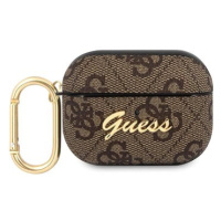 Guess 4G Script PC/PU Pouzdro pro Apple Airpods Pro Brown