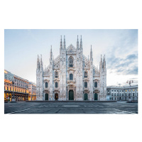 Umělecká fotografie Milan Cathedral, Duomo di Milano at dawn, Simone Simone, (40 x 24.6 cm)
