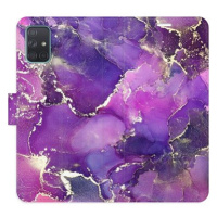 iSaprio Flip pouzdro Purple Marble pro Samsung Galaxy A71