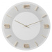 KARE Design Nástěnné hodiny Leonardo - bílozlaté