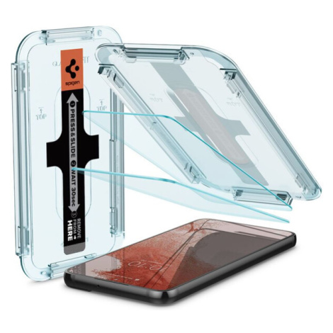 Spigen Glas tR EZ Fit 2 Pack tvrzené sklo Samsung Galaxy S22