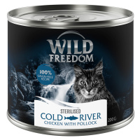 Wild Freedom konzervy, 6 x 200 g, 5 + 1 zdarma! - Cold River Sterilised – kuře a treska