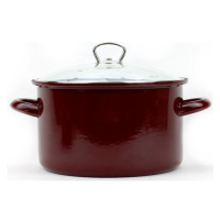 SFINX Smaltovaný hrnec se skl. poklicí STANDARD bordo 16 cm/2,0l