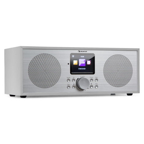 Auna Silver Star Stereo, internetové DAB+/FM rádio, WiFi, BT, DAB+/FM, bílé