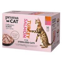 PrimaCat Kapsička pro sterilizované kočky filety multipack 12 × 85 g