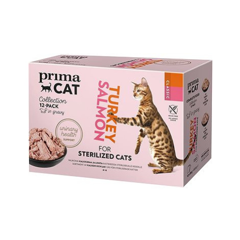 PrimaCat Kapsičky pro sterilizované kočky filety multipack 12 × 85 g