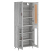 vidaXL Skříň highboard šedá sonoma 69,5 x 34 x 180 cm kompozitní dřevo