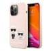 Karl Lagerfeld KLHMP13LSSKCI hard silikonové pouzdro iPhone 13 /13 Pro 6.1" light pink Silicone 