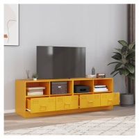 vidaXL TV skříňky 2 ks hořčicově žluté 67 x 39 x 44 cm ocel