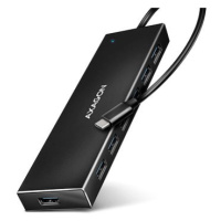 AXAGON HUE-F7C CHARGING Hub, USB-C 5Gbps, 7x USB-A, micro USB power IN, USB-C cable 30 cm