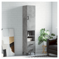 vidaXL Skříň highboard betonově šedá 34,5x34x180 cm kompozitní dřevo