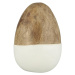 IB Laursen Bílo-hnědé velikonoční vajíčko, stojící