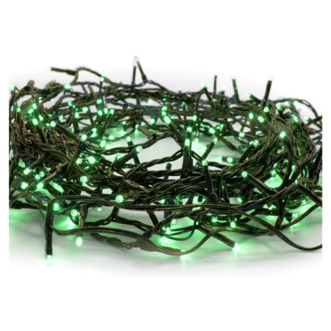 ACA Lighting 300 LED řetěz po 5cm zelená 220-240V + prodloužitelný max 2 sady IP44 15+3m zelený 