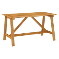 Zahradní jídelní stůl 140 x 70 x 73,5 cm masivní akáciové dřevo 312406