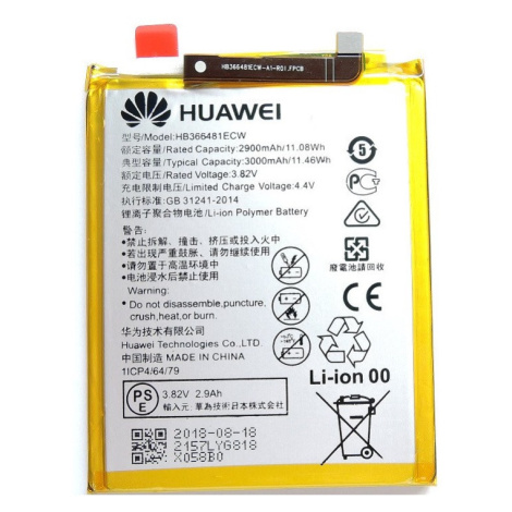 Baterie Huawei HB366481ECW P20 Lite, Y6 Prime 2018, P9, P Smart, Honor 8 3000mAh Original (volně