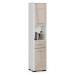 Ak furniture Koupelnová skříňka Fin II 30 cm bílá/cappuccino lesk