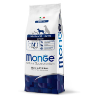 Monge Natural Superpremium Medium Senior s vysokým obsahem kuřecího masa - 12 kg