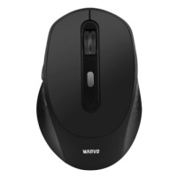 Marvo Myš WM106W BK, 1600DPI, Bluetooth a 2,4GHz, optika, 6tl., bezdrátová, černá, vestavěná bat