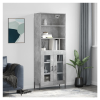 vidaXL Skříň highboard betonově šedá 69,5x34x180 cm kompozitní dřevo