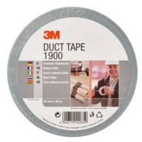 3M™ Duct Tape základní textilní páska 1900, stříbrná, 50 mm x 50 m v blistru