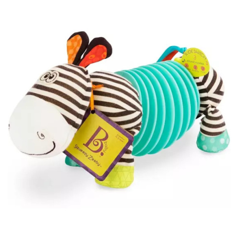 Tahací harmonika zebra Squeezy Zeeby B-Toys