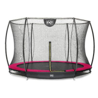 EXIT TOYS Silhouette pozemní trampolína ø305cm s ochrannou sítí - růžová