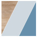 ArtCross Regál KITTY | KIT-11 Barva: Dub sonoma světlá / blankytná / modrá
