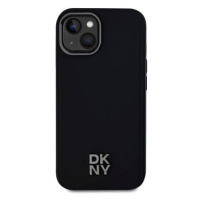 DKNY PU Leather Stack Logo Magsafe Zadní Kryt pro iPhone 14 Black