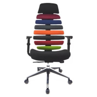 MERCURY Kancelářská židle FISH BONES PDH barevná, 3D područky