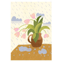 Ilustrace Flowers in the rain, Gigi Rosado, 26.7 × 40 cm