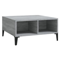 SHUMEE Konferenční stolek šedý sonoma 60 × 60 × 30 cm dřevotříska, 813168