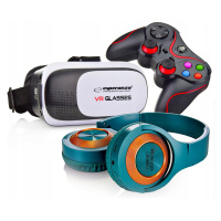 Nejlepší dárek Pro Dítě Brýle Vr 3D Brýle 360 Sluchátka+gamepad