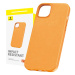 Kryt Baseus Phone Case for iPhone 15 Pro Fauxther Series (Orange)