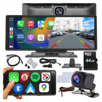 Radio Monitor Apple Carplay Android Auto Couvací Kamera Videorekordér