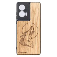 Dřevěné Pouzdro Bewood pro Motorola Edge 50 Fusion Vlk Dub