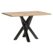 Rozkládací jídelní stůl FRAGILIS 120x80 cm, dub artisan