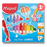 Dětské fixy MAPED Colour´Peps JUMBO - 12 barev