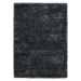 Antracitově šedý koberec Universal Aloe Liso, 60 x 120 cm