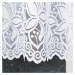 Dekorační krátká vzorovaná záclona na žabky JOANNA 160 bílá 400x160 cm MyBestHome