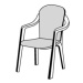 Doppler SPOT 3104 monoblok vysoký - polstr na židli