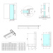Polysan ARCHITEX CHROM sprchová zástěna 762mm, kouřové sklo