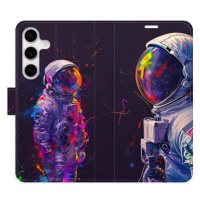 iSaprio Flip pouzdro Neon Astronaut 02 pro Samsung Galaxy S24