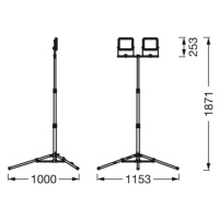 LEDVANCE Ledvance LED pracovní světlo Value Tripod 2-fl. 2 x 30 W