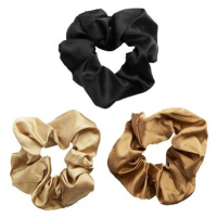 REVOLUTION Hair Satin Wide Scrunchie Black/Blush/Nude 3 ks