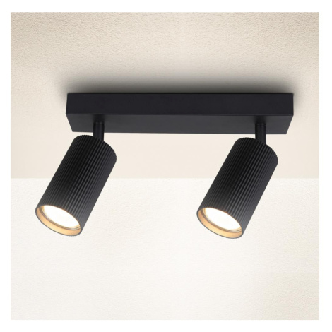 Brilagi - Bodové svítidlo SELE MODERN 2xGU10/30W/230V černá WO-MOD2-BLK