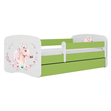 Dětská postel Babydreams zelená 80x160 Kůň BAUMAX