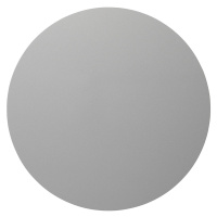 Chameleon Designová bílá tabule, lakovaný ocelový plech - kruh, Ø 600 mm, stříbrná metalíza