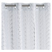 Dekorační vzorovaná záclona s kroužky BIBIEN bílá, 140x250 cm (cena za 1 kus) MyBestHome